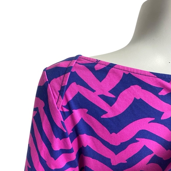 Lilly Pulitzer Maxi Dress Women’s XL Pink Blue Long Sleeve - Picture 6 of 10